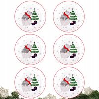 Talerzyki deserowe śniadaniowe Talerze świąteczne Altom Winter Friends 21cm