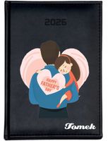 KALENDARZ A6 2026 TYGODNNIOWY prezent PERSONALIZOWANY Z IMIENIEM dla taty