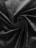 Tkanina zasłonowa welurowa 150cm, czarna-metraż