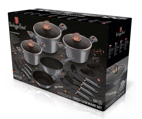 zestaw garnków berlinger haus bh-7044 moonlight 17 elem na Arena.pl