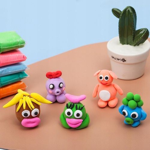 96 szt PLASTELINA MAGICZNA SENSO GLINA POLIMEROWA PIANKOWA MASA DLA DZIECI na Arena.pl