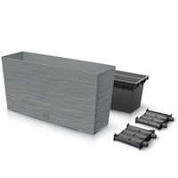 Doniczka skrzynka balkonowa 77x23,5x40,6cm cm szary