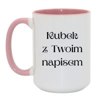 Duży Biało-Różowy 450 ml