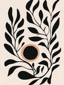 Plakat 60x80cm Kwietnik 2 Minimalistyczny , Wnętrza Styl Skandynawski, Boho