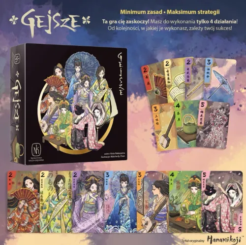 Przepiękna dwuosobowa gra karciana minimum zasad maksimum strategii Gejsze na Arena.pl