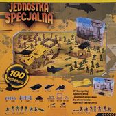 JOINCO Zestaw figurek żołnierzy i wyposażenia JEDNOSTKA SPECJALNA 100 ele