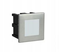 Lampa elewacyjna wpuszczana schodowa LED kwadratowa srebrna IP65 SU-MA