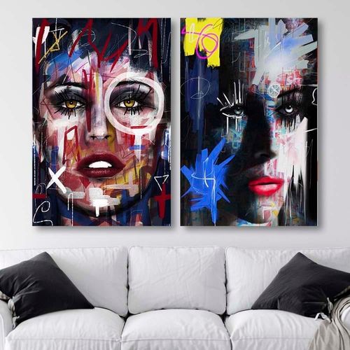 Obraz na płótnie – Canvas, Portret abstrakcja 40x60 na Arena.pl