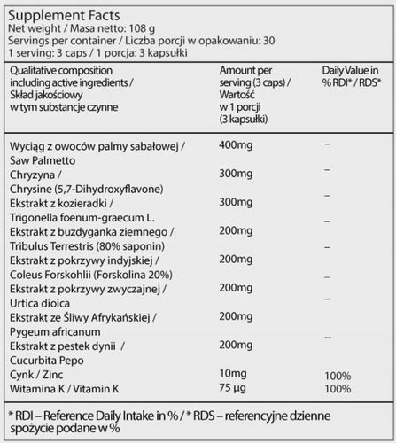 IHS Iron Horse Gold Test 90caps Testosteron Libido na Arena.pl