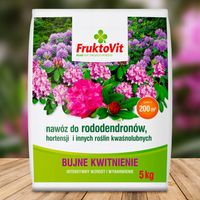 NAWÓZ FRUKTOVIT DO RODODENDRONÓW HORTENSJI KWAŚNOLUBNYCH GRANULAT 5 KG