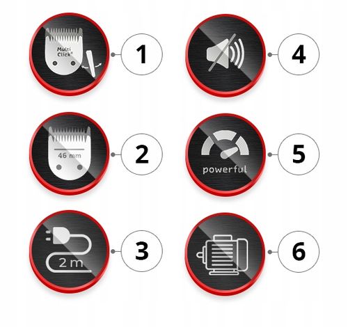 PROFESJONALNA MASZYNKA DO WŁOSÓW MOSER 1400-0087 PROFESSIONAL - NASADKA na Arena.pl