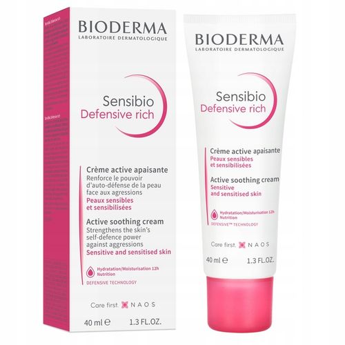 BIODERMA SENSIBIO DEFENSIVE Krem do twarzy kojący i wzmacniający 40 ml na Arena.pl