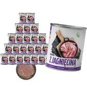 MOKRA KARMA DLA PSA TufTuf Puszka mielonka z jagnięciną ZESTAW 24x800g
