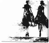 Obraz 100x90cm Atramentowy Przerys