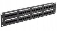 Patch panel Lanberg PPU5-2048-B 48 port 2U 19" kat.5e czarny