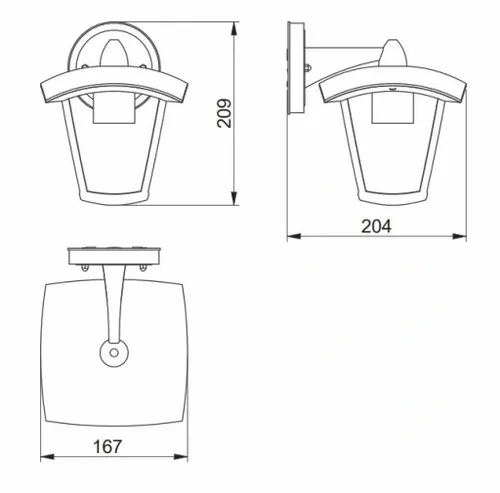 Kinkiet ogrodowy MARINA czarny GTV na Arena.pl