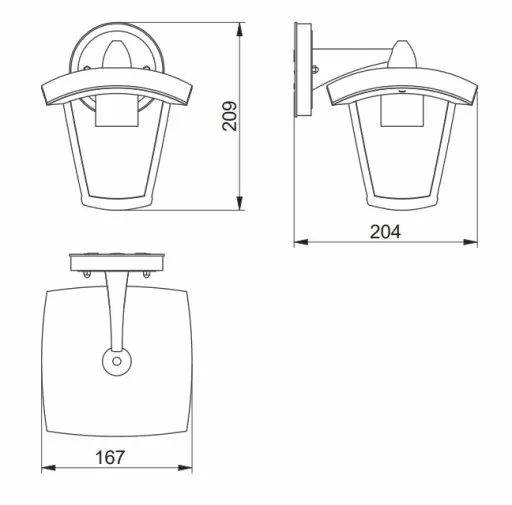 Kinkiet ogrodowy MARINA czarny GTV zdjęcie 3