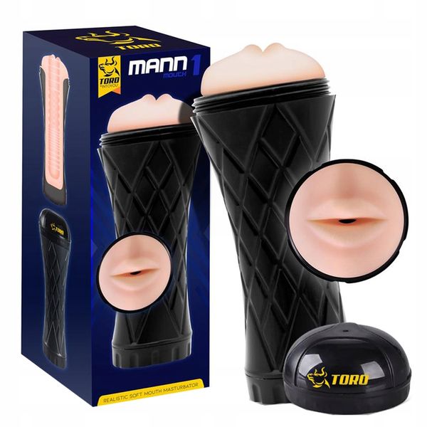 Masturbator z otworem w kształcie ust. zdjęcie 1