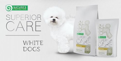 NATURES PROTECTION białe psy MALTAŃCZYK 1,5 kg na Arena.pl