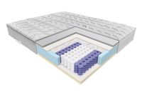 Materac sprężynowy kieszonkowy Janpol Enyo 180x200x24cm Silver Care