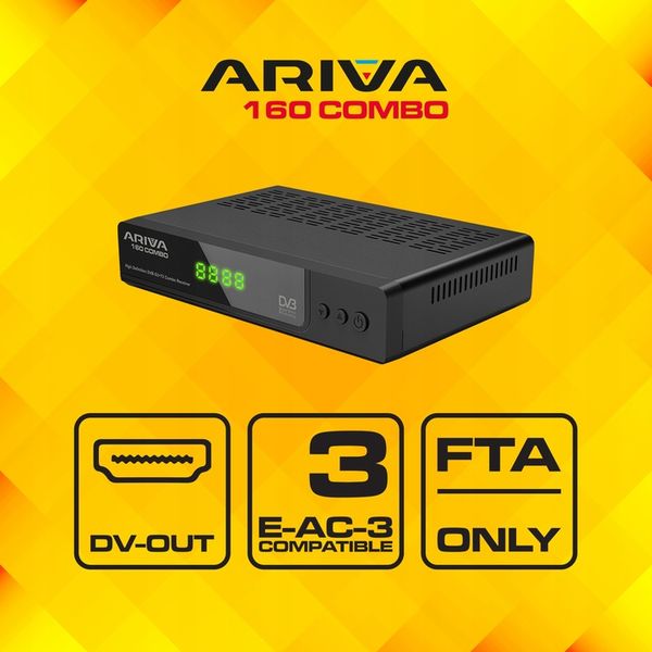Ferguson Ariva 160 Combo – DVB-T2/S2 FTA, HEVC H.265, Full HD, USB PVR zdjęcie 6