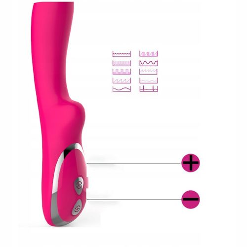 WIBRATOR DAMSKI INTENSYWNYCH ORGAZMÓW 10 FUNKCJI MASAŻER PUNKTU G 2W1 MOCNY na Arena.pl
