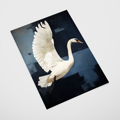 Plakat łabędź abstrakcja obraz 40x50 cm na Arena.pl