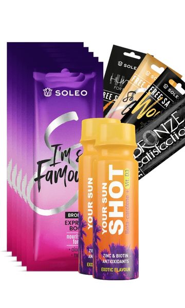 Soleo I'm So Famous 5x15ml Bronzer Do Opalania + Gratisy zdjęcie 1
