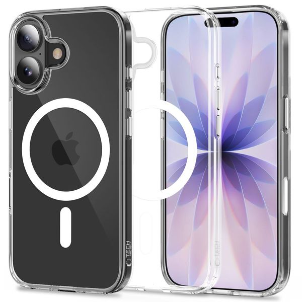 tech-protect flexair hybrid cc magsafe iphone 17 clear zdjęcie 2