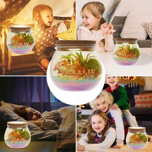 ZESTAW DO TWORZENIA KRYSZTAŁ TERRARIUM DIY DLA DZIECKI Z DIODĄ LED I PILOT na Arena.pl