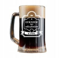 duży KUFEL do Piwa na PREZENT z GRAWEREM
