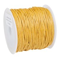 SZNUREK bawełniany woskowany 0.8mm 25m musztardowy