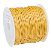 SZNUREK bawełniany woskowany 0.8mm 25m musztardowy