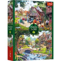 Puzzle 2X500 Sielankowe Życie 37494