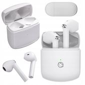 Słuchawki bezprzewodowe douszne Manta RYTMO X białe TWS mikrofon 59ms