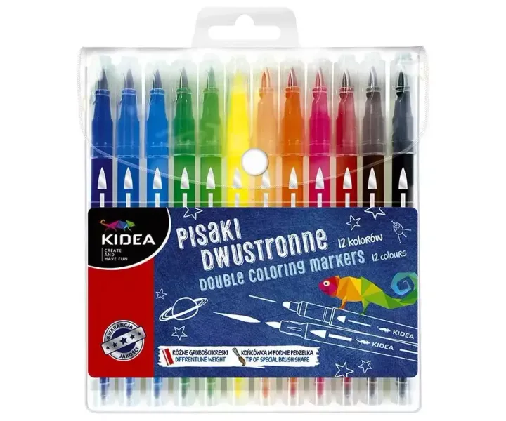 Pisaki Dwustronne (12 Kolorów) zdjęcie 1