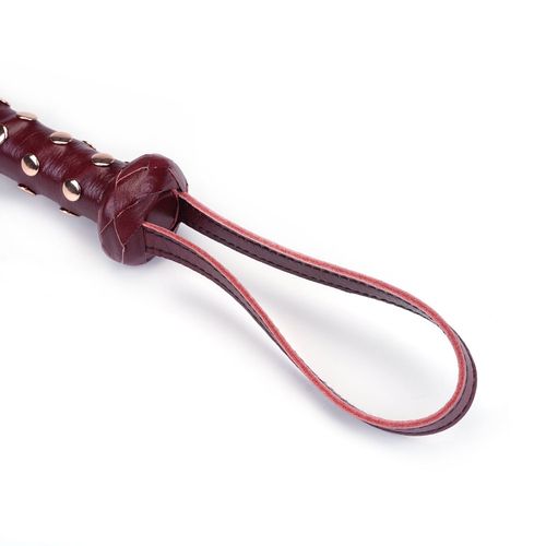 pejcz wine red deluxe cow leather heavy flogger liebe seele na Arena.pl