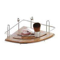 REGAŁ ŁAZIENKOWY NAROŻNY 1 PÓŁKA BAMBUS BONJA