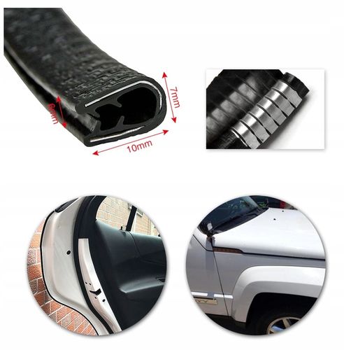 USZCZELKA OSŁONA KRAWĘDZI DRZWI SAMOCHODOWYCH ZBROJONA WZMOCNIONA 5m na Arena.pl