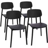 4 x krzesło lara czarne
