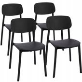 4 x krzesło lara czarne