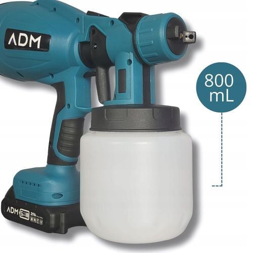 Pistolet Do Malowania Natryskowego Akumulatorowy Agregat 2xBaterie 21V na Arena.pl