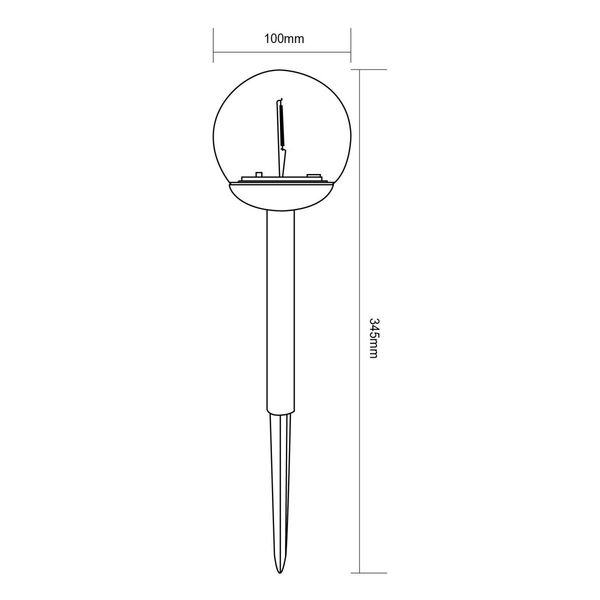 LAMPA SOLARNA KULA OZDOBNA 10X34.5CM zdjęcie 6