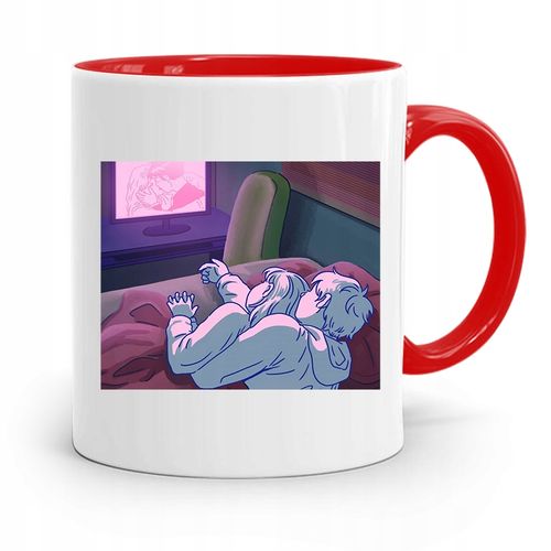 Kubek Czerwony Dla Dziewczyny Couple Z Nadrukiem Ze Zdjęciem na Arena.pl