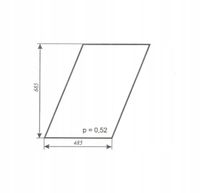 szyba drzwi górne ciągnika Zetor 4911 5911 5945 6911 6945 67827917
