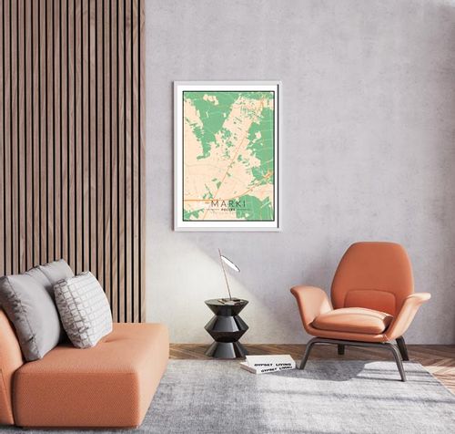 Marki mapa kolorowa - plakat 70x100 cm na Arena.pl