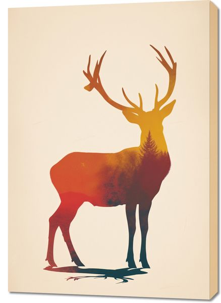 Obraz 70x100cm Światło Leśnego Monarchy zdjęcie 1