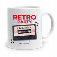 Dla Dja Muzyka Kubek Retro Party Najlepszy Dj Z Nadrukiem Ze Zdjęciem