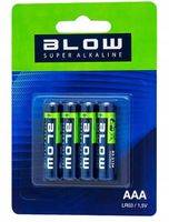 Baterie alkaliczne Blow Super Alkaline AAA LR3 4 sztuki blister
