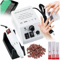 FREZARKA DO PAZNOKCI MANICURE PEDICURE PROFESJONALNA FREZY + ZESTAW